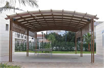 GAZEBO E STRUTTURE IN ALLUMINIO EFFETTO LEGNO